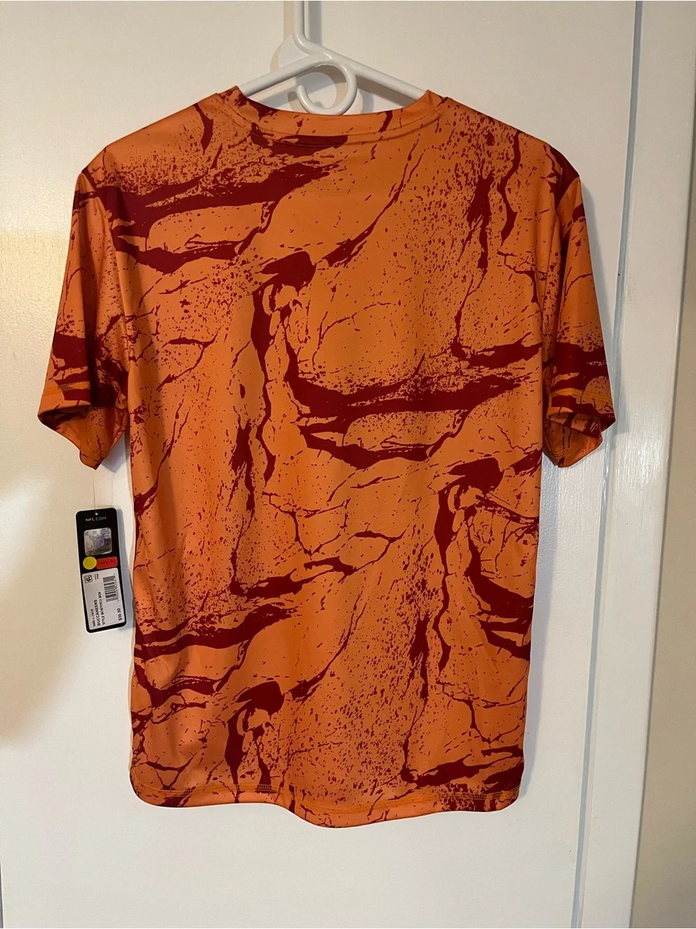 NFL Tampa Bay Buccaneers Orange and Maroon Graphic Short Sleeve YouthTee